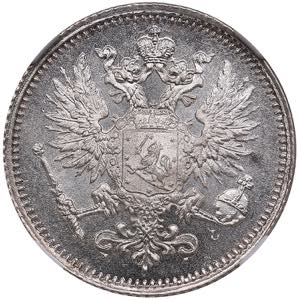 Russia, Finland 50 pennia 1890 L - NGC MS ... 