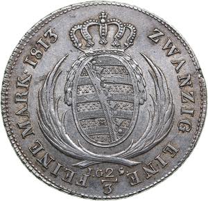 Germany, Saxony 2/3 thaler 1813 I.G-S14.01g. ... 