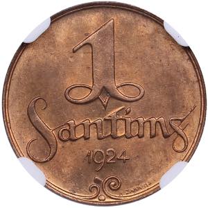 Latvia 1 santims 1924 - ... 