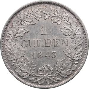 Germany, Württemberg 1 gulden 184310.58g. ... 