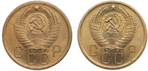 Russia, USSR 5 kopecks 1955, 1956 (2)AU-UNC. ... 