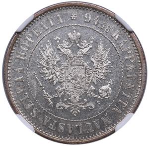 Russia, Finland 1 markka 1874 S - NGC MS ... 