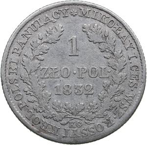 Russia, Poland 1 zloty 1832 KG4.36g.
