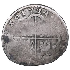 Spain 2 reales 1724 - Luis I3.79g. F/F Sold ... 