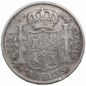 Spain 10 reales 1853 - Isabel II (1833-1868) ... 