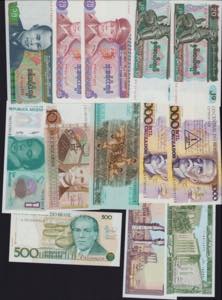 Lot of World paper money: Gambia, Turkey, ... 