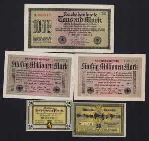 Lot of World paper money: Germany (16) ... 