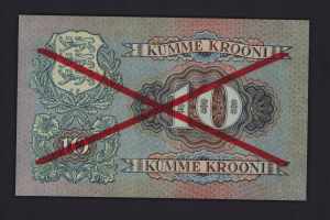 Estonia 10 krooni 1928 - Specimen UNC. Pick ... 