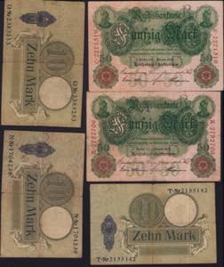 Lot of World paper money: Germany (16) ... 