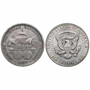 USA 1/2 Dollars 1893, 1964 (2) Various ... 