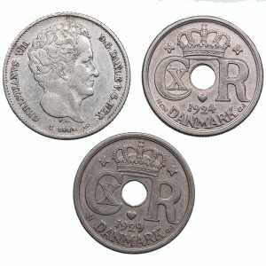 Lot of coins: Denmark ... 