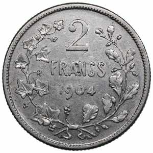 Belgium 2 francs 1904 - Léopold II ... 