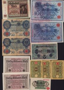 Lot of World paper money: Germany (20) ... 