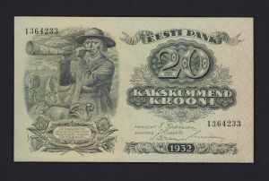 Estonia 20 krooni 1932 ... 