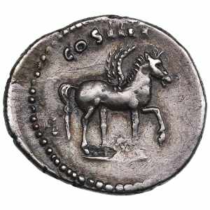 Roman Empire AR Denarius - Domitian, as ... 