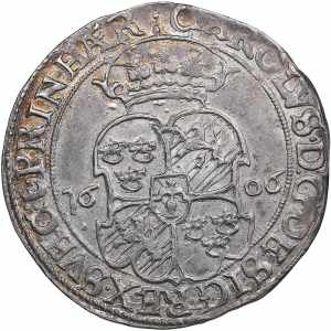 Sweden 1 mark 1606 - Karl IX (1604-1611) ... 