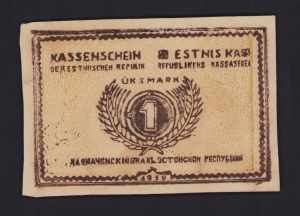 Estonia 1 mark 1919 - ... 