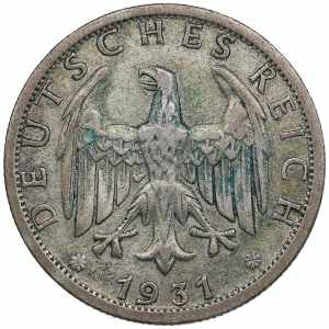 Germany, Weimar Republic 2 reichsmark 1931 D ... 