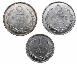 Latvia 2 lati 1925, ... 