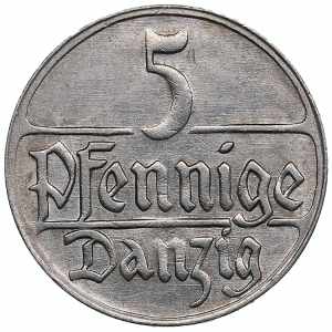 Danzig, Poland 5 pfennig 1923 2.02g. AU/XF ... 