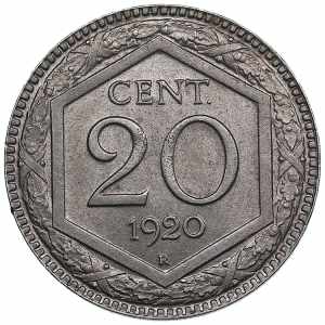 Italy 20 centesimi 1920 ... 
