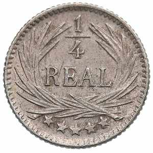 Guatemala 1/4 real 1894 0.79g. AU/AU KM-162.