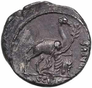Roman Republic AR Denarius - Plautia. A. ... 