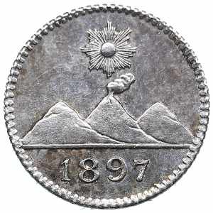 Guatemala 1/4 real 1897 ... 