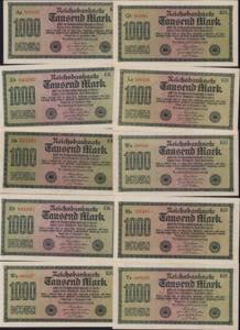 Lot of World paper money: Germany (18) ... 