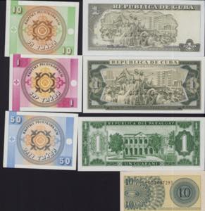 Lot of World paper money: Indonesia, ... 