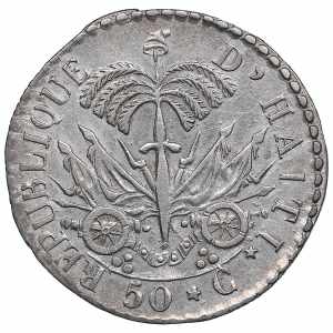 Haiti 50 Centimes an 25 (1828) - Jean-Pierre ... 