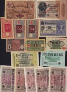 Lot of World paper money: Germany (26) ... 