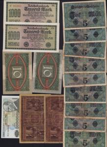 Lot of World paper money: Germany, Turkey ... 