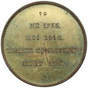 France Medal 1824 - Louis XVIII (1814-1824) ... 