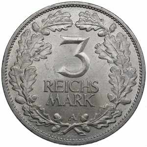 Germany, Weimar Republic 3 reichsmark 1925 A ... 