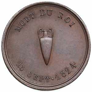 France medal 16. sept. 1824 2.35g. 15mm. ... 