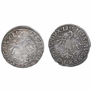 Poland-Lithuania 1/2 grosz 1548, 1557 (2) ... 