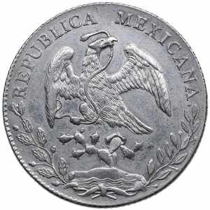Mehhiko 8 reales 1895 27.13 g. AU/AU An ... 
