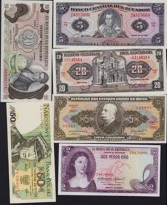Lot of World paper money: Indonesia, ... 