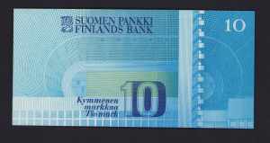 Finland 10 markkaa 1986 UNC