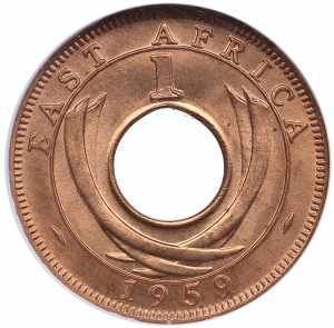 British East Africa 1 cent 1959 H - NGC MS ... 