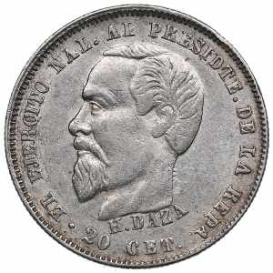 Bolivia 20 Centavos 1879 ... 