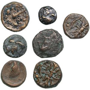 Greek Æ coins 7-14mm ... 
