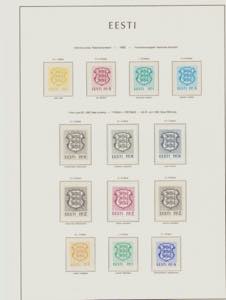 Estonia stamp collection 1991-1996 (107) ... 