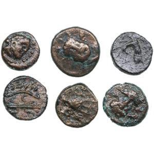 Greek Æ coins 12-15mm ... 