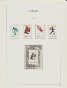 Latvia stamp collection 1991-1997 (160) Sold ... 
