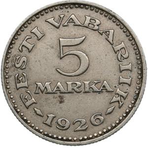 Estonia 5 Marka 1926 ... 