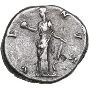 Roman Empire AR Denarius - Faustina II (AD ... 