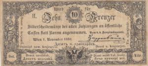 Austria 10 Kreutzer 1860 ... 