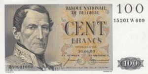 Belgium 100 Francs 1959 ... 